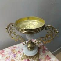 ست سه تیکه     جنس برنج|ظروف سرو و پذیرایی|کاشان, عربها|دیوار