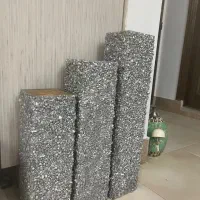 ۳ عدد شمع سنگی در ۳ سایز