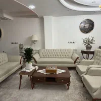 مبل ۸ نفره چستر با چوب راش درجه یک|مبلمان خانگی و میز عسلی|گرگان, |دیوار