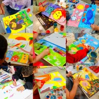 کارگاه نقاشی کودک (خلاقیت‌محور - بدون کپی‌کاری)