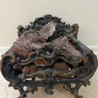 منقل چدنی شومینه وچوب سوفالی