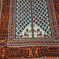 قالیچه پشمی رنگ گیاهی بافت درجه ۱
