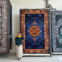 فرش درخت زندگی ۱۵۰۰شانه گل برجسته لاکی ۱۲متری|فرش|شیراز, عادل آباد|دیوار