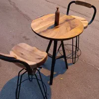 میز صندلی ناهار خوری دو نفره جلو مبلی چوبی روستیک|میز و صندلی غذاخوری|تهران, نارمک جنوبی|دیوار