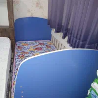تخت خواب کودک با محافظ کنار و تشک نو