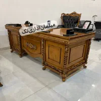 مبلمان اداری کلاسیک/نیمست اداری میزاداری پیچی