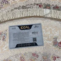 فرش گرد ۱۵۰ فیلی کرم ۱۲۰۰. شانه|فرش|قزوین, |دیوار