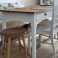 کودک میز ناهارخوری کشودار چوبی نئو کلاسیک چوب روسی