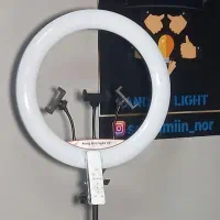 رینگ لایت45سانت 80وات با سه پایه بلند