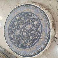 فرش گرد ۱۵۰ در ۱۵۰ شانه ۷۰۰ اکرولیک ده رنگ ده نقشه