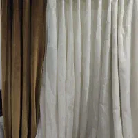 پرده اتاق خواب پارچه ترک طرح دار