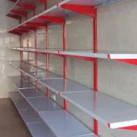قفسه اضافه بار پروژه سوپری دیواری سفید فروشگاهی