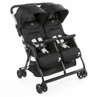 کالسکه دوقلویی برند چیکو مدل اولالا رنگ مشکی