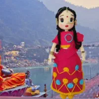 عروسک بافتنی دختر هندی