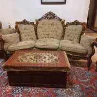 مبل استیل چوب گردو قدیمی سالم