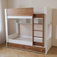 تخت دوطبقه نردبانی پایه ال