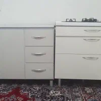 اجاق گاز سه شعله با کابینت و جاکفشی ویکعدد کمد|اجاق گاز و لوازم برقی پخت‌وپز|بومهن, |دیوار