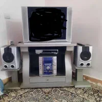 تلویزیون ۲۱ اینچ پاناسونیک و متعلقات همراه|تلویزیون و پروژکتور|جیرفت, |دیوار