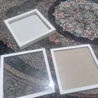 سه عدد قاب سفید تمیز