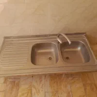 سینک ظرفشویی به همراه شیر اهرمی|مصالح و تجهیزات ساختمان|اردکان, |دیوار