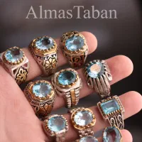 انگشتر های مردانه توپاز سوئیسی اصلی|جواهرات|مشهد, هفده شهریور|دیوار