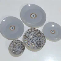 سرویس غذاخوری طوسی و ترمه آذین اپال 2 دست|ظروف سرو و پذیرایی|فردیس, قریشی|دیوار