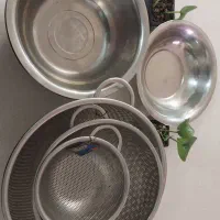آبکش و لگن استیل