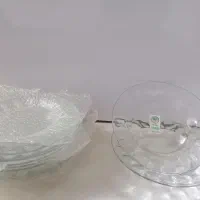 دو دست بشقاب شیشه ای|ظروف سرو و پذیرایی|مشهد, امامیه (شهرک غرب)|دیوار