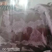 ست رو تختی  دونفره ترکیب ساتن و نخ