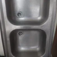 سینک دو لگنه استیل