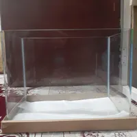 آکواریوم شیشه خم با تمام لوازم نو