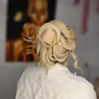 شنیونکار چرخشی.اف انواع شنیون ۴۰۰