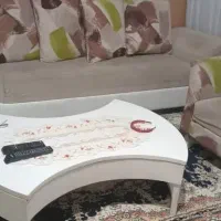 مبل راحتی به همراه جلو مبلی