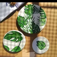 بشقاب دیوارکوب برگ انجیری