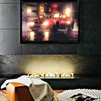 تابلو چراغدار چراغ خواب|چراغ خواب و آباژور|مشهد, کوه سنگی|دیوار