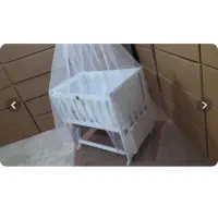 گهواره چوبی دیوانکو ابعاد ۶۰*۹۰ و ۹۰*۶۰|تخت و صندلی بچه|بافق, |دیوار