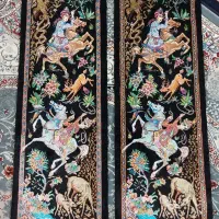 تابلوفرش تمام ابریشم خالص طبیعی