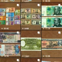 اسکناس شاهی و اسکناس خارجی|کلکسیون سکه، تمبر، اسکناس|تهران, ستارخان|دیوار