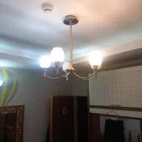 لوستر ۵ شاخه استیل|لوستر و چراغ آویز|قدس, شهرک فرزان|دیوار