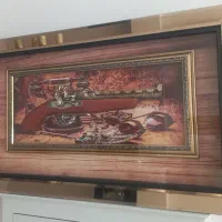 تابلو دکوراتیو سه‌بعدی طرح تپانچه آنتیک