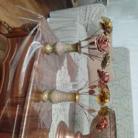 گل‌های مسی و برنزی با گلدان برنز هندی