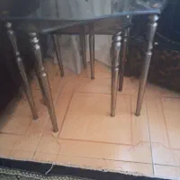 میز عسلی شیشه ای ۳ تایی