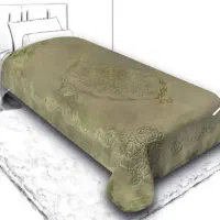 پتوی تک رنگ برجسته گلبافت اصل تک نفره