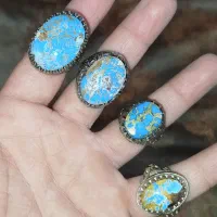 انگشتر فیروزه نیشابور اصل زنده