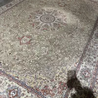 جفت ۱۲متری ماشینی ۷۰۰شانه گردویی رنگ در حد نو|فرش|حمیدیا, |دیوار