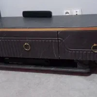 میز زیز تلوزیون رنگ خاکستری