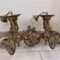 لوستر برنجی ۵ شاخه