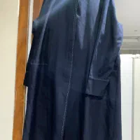 مانتو و شلوار سرمه ای اداری شیک و ساده