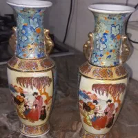 ۲عددگلدان نقاشی با دست