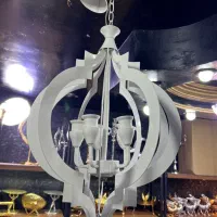 لوستر۵شعله فلزی